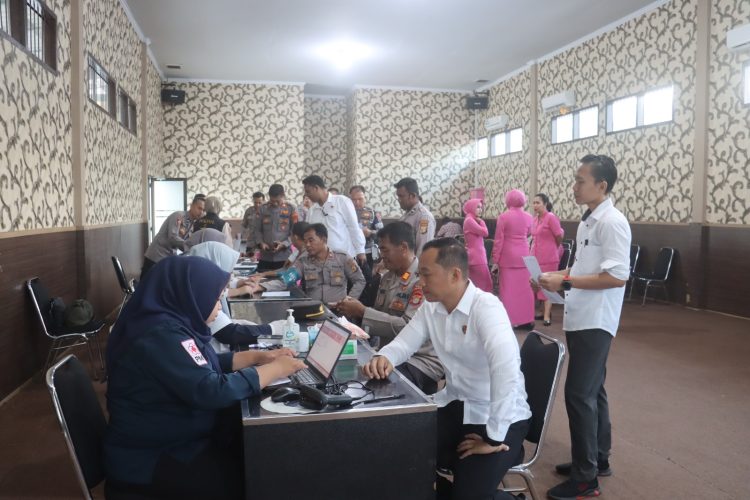 Gelar Donor Darah Hari Bhayangkara ke-79, Polres Lampung Selatan