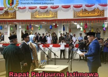 Rapat Paripurna Istimewa DPRD Provinsi Lampung 