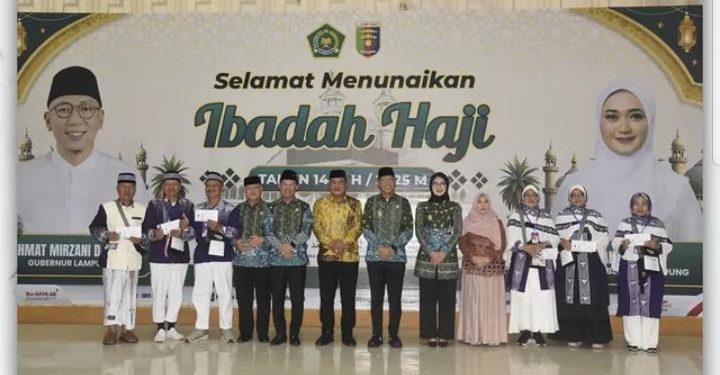 Pelepasan Keberangkatan Jamaah Haji Kloter I Provinsi Lampung Tahun 1446H/2025 M