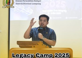 Anggota Komisi I DPRD Provinsi Lampung Kadi Pemateri Legacy Camp 2025