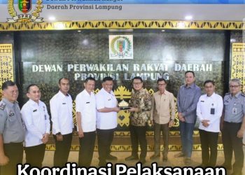 Ketua DPRD Provinsi Lampung Beserta Anggota Terima Kunjungan Kementerian Koordinasi Pelaksanaan Hukum