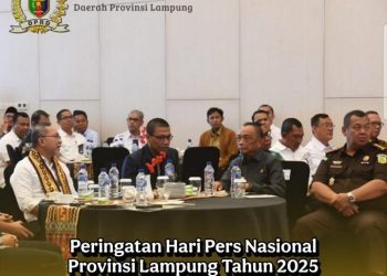 Wakil Ketua Komisi IV Hadiri Undangan Peringatan Hari Pers Nasional Provinsi Lampung Tahun 2025 dan Hari Jadi PWI ke-55