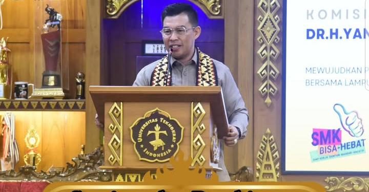 Ketua Komisi V DPRD Provinsi Lampung Hadiri Acara Seminar dan Pembinaan Kepala Sekolah SMK Swasta