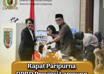 Ketua DPRD Provinsi Lampung Pimpin Rapat Paripurna LKPD Tahun 2024