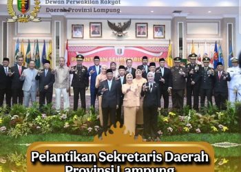Ketua DPRD Provinsi Lampung Hadiri Acara Pelantikan Sekda