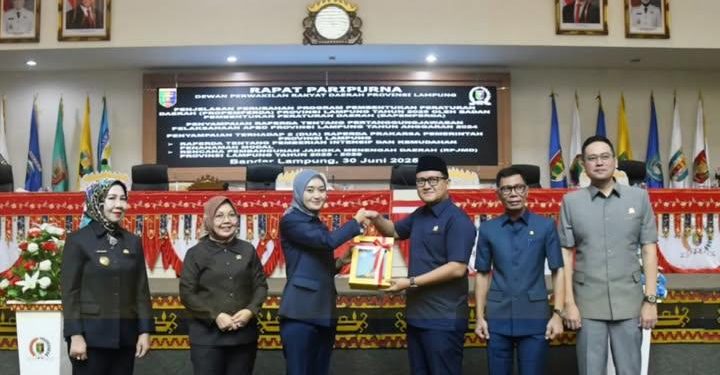 DPRD Provinsi Lampung Gelar Rapat Paripurna Pembentukan Raperda Provinsi Lampung