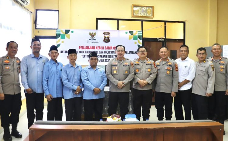 Baznas Kota Palembang Resmi Menjalin Kerja Sama Dengan Polrestabes Kota Palembang