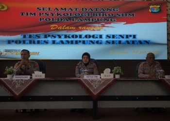 Tingkatkan Profesionalisme dan Keamanan, Polres Lampung Selatan Gelar Tes Psikologi Senpi untuk Personel
