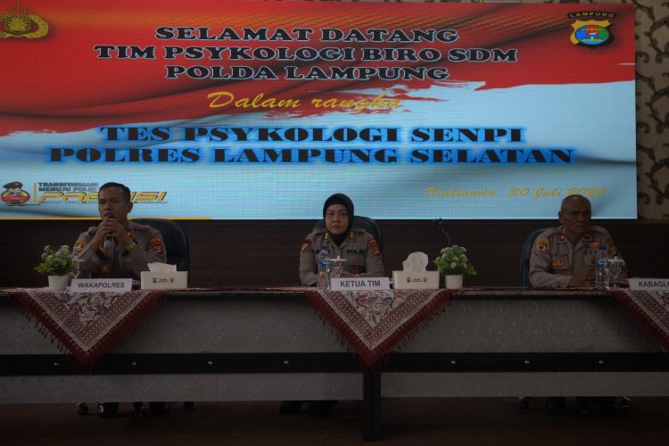 Tingkatkan Profesionalisme dan Keamanan, Polres Lampung Selatan Gelar Tes Psikologi Senpi untuk Personel