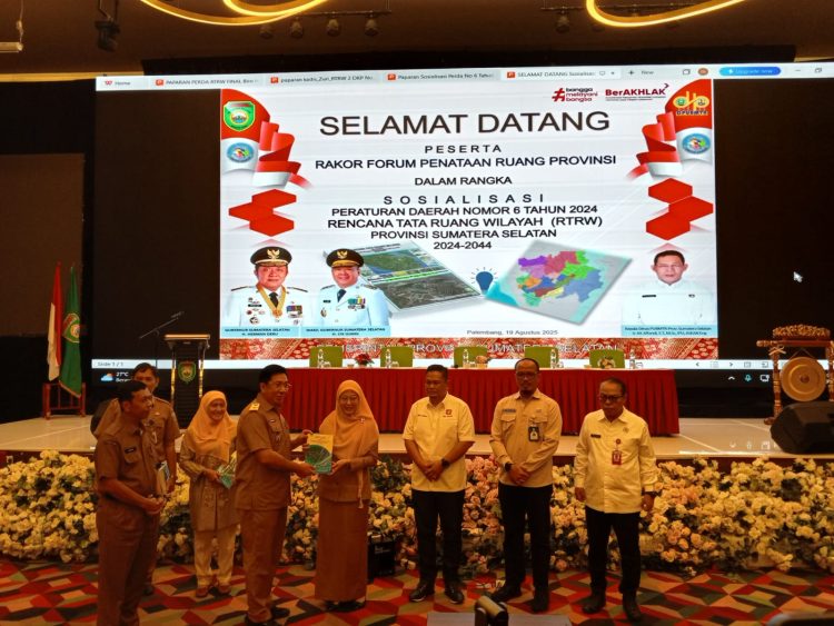 ‎”Sosialisasi Peraturan Daerah No. 6 Tahun 2024 Tentang Rencana Tata Ruang Wilayah (RTRW) Provinsi Sumatera Selatan Tahun 2024-2044″