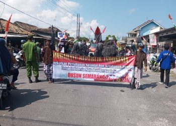 Dusun Semarang 2 Ikuti Pawai Carnaval Desa Bumidaya HUT RI ke-80
