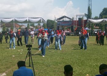 Semangat warga Dusun Mekar Jaya 1 Dalam Memeriahkan HUT RI ke-80 Desa Bumidaya