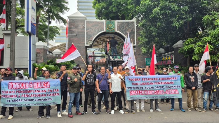 Rakyat Lampung Gedor Jakarta!!!! Tuntut Ukur Ulang HGU, Copot Nusron Jika Lindungi SGC.