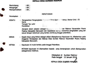 AR Oknum Anggota DPRD Banyuasin Diduga Melakukan Penggelapan Gaji Perangkat Desa