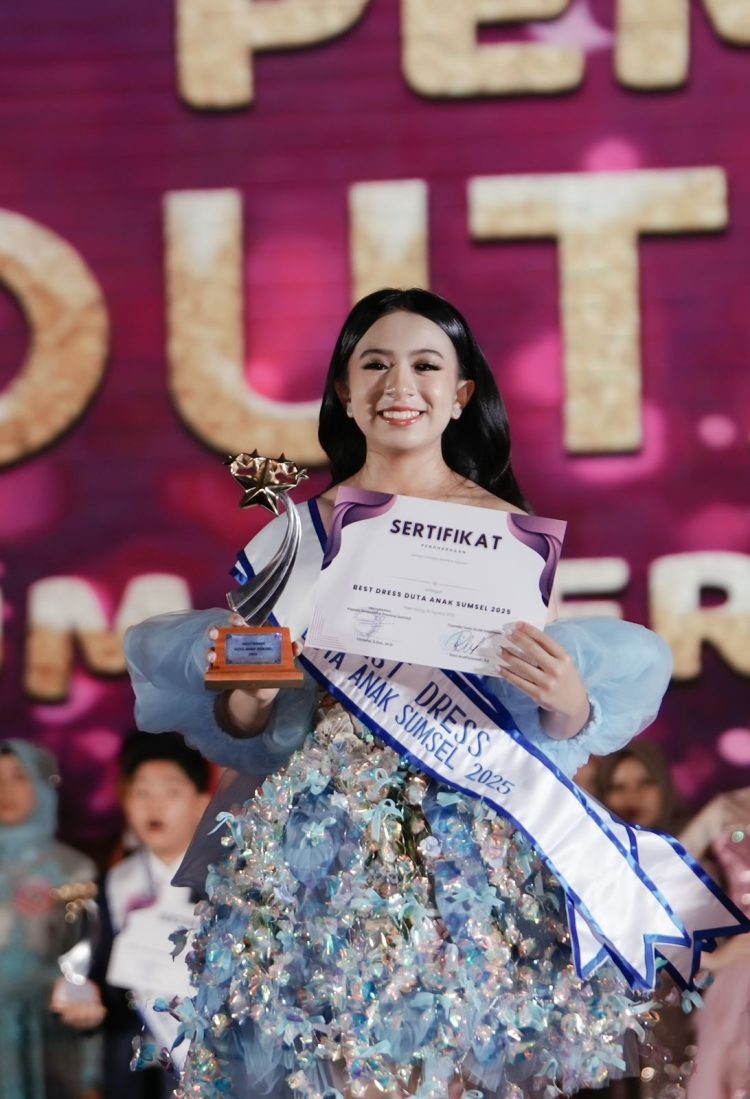 Gadis Cantik Dan Pintar, Jessica Beatricia Valerie Dinobatkan Sebagai Duta Anak Sumsel 2025