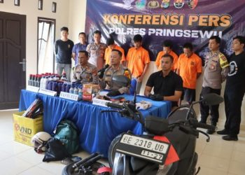 Polres Pringsewu Bongkar Dua Kasus Pencurian, Empat Pelaku Ditangkap