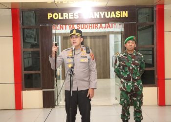 Kapolres – Dandim Banyuasin Kompak Patroli Gabungan Skala Besar