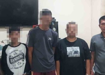 Polsek Palas Tangkap Tiga Pemuda Edarkan Sabu.