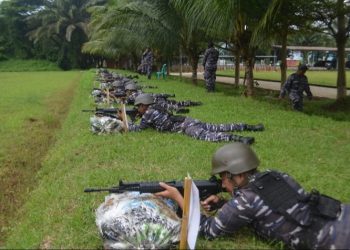 Siaga Bangsitnas Serta Asah Naluri Tempur Prajurit Yonif 9 Marinir Laksanakan Hanmars Dan Latihan Menembak