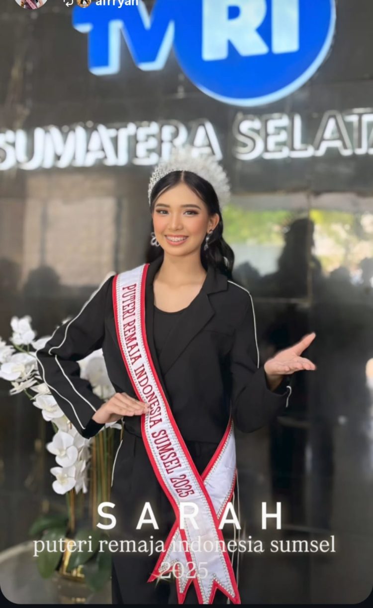 Sarah G Sihotang Putri  Remaja Indonesia Sumsel 2025 Hadir Di Studio TVRI Palembang