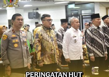 Ketua DPRD Provinsi Lampung Hadiri Hut PP Polri