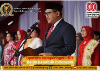 Ketua DPRD Provinsi Lampung Mengikuti Upacara HUT RI Ke-80