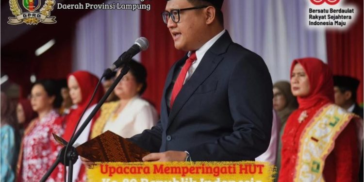 Ketua DPRD Provinsi Lampung Mengikuti Upacara HUT RI Ke-80