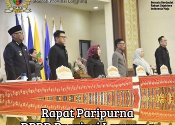 Rapat Paripurna DPRD Provinsi Lampung