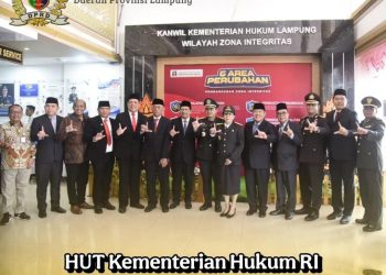 Anggota DPRD Komisi I Hadiri Hut Kementerian Hukum RI