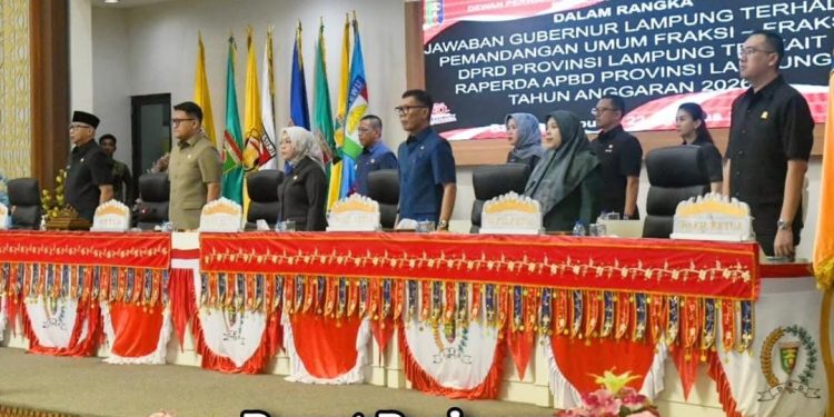 Rapat Paripurna DPRD Provinsi Lampung