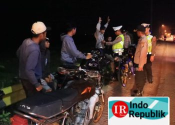 Aksi Balap Liar Di Pringsewu meresahkan masyarakat Polisi bertindak tegas,