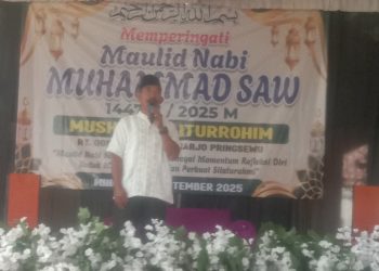 Mushola. BAITURROHIM RT 09 RW 003 pekon Sidoharjo kecamatan Pringsewu kabupaten Pringsewu Adakan Maulid Nabi 1447 H,