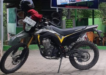 Motor Pemred Radar Kota Hilang Dicuri Saat Parkir, di jalan Morotai Jagabaya 111,