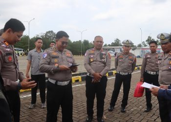 Korlantas Polri Lakukan Survei Persiapan Angkutan Natal dan Tahun Baru di Bakauheni