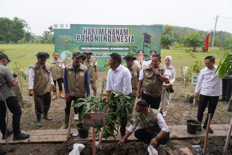 Peringatan Hari Menanam Pohon Indonesia Tahun 2025 di Provinsi Sumatera Selatan