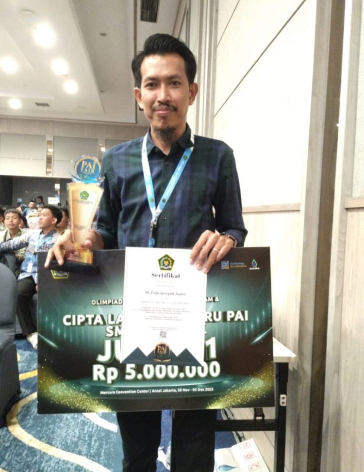 Guru PAI SMA 16 Palembang Raih Juara 1 Nasional, Lagu Religiusnya Memukau Indonesia