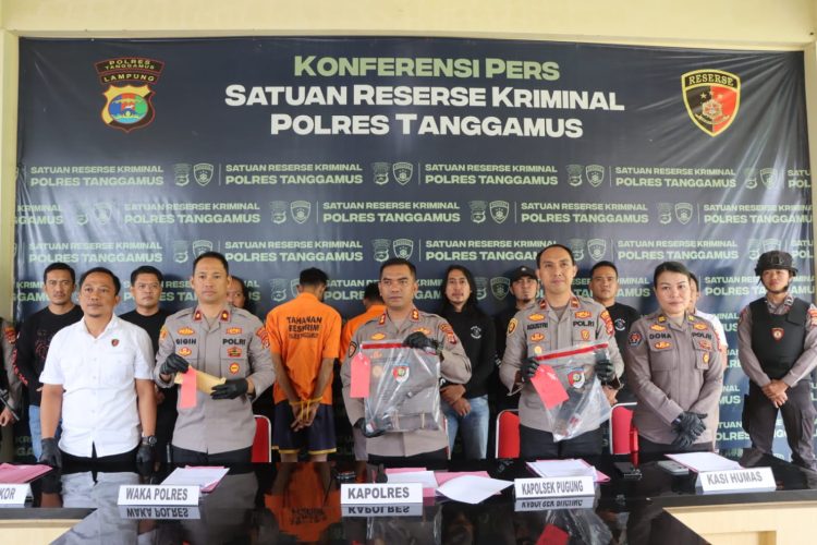 Polres Tanggamus Tetapkan Dua Tersangka Curas Disertai Pembunuhan di Pugung