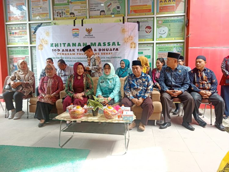 Baznas Kota Palembang Berkolaborasi Dengan Dinas Kesehatan Melaksanakan Khitanan Massal Yatim & Dhuafa