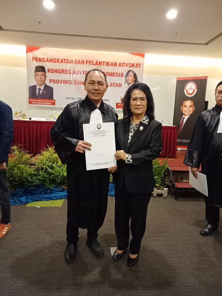 Pelantikan Advokat KAI Sumsel Berlangsung Khidmat, Siap Perkuat Akses Bantuan Hukum