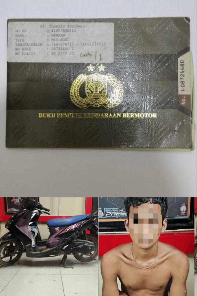 Delapan Bulan Buru Pelaku, Polres Banyuasin Akhirnya Tangkap Pencuri Motor dan Gas
