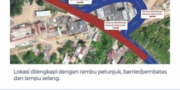 PEKERJAAN OVERPASS TOL PALEMBANG–BETUNG SEKSI 3, DITERAPKAN BUKA-TUTUP DI JALAN NASIONAL SUMSEL KM 69-71