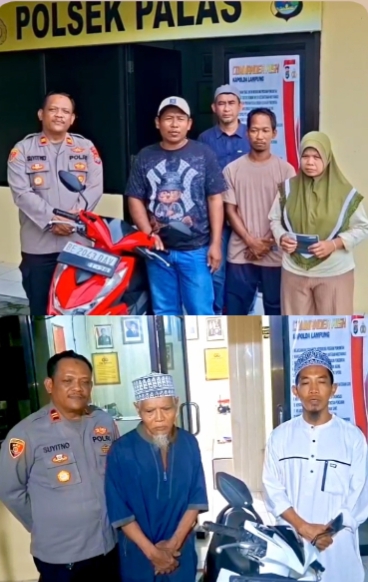 Motor Korban Curanmor Dikembalikan kepada pemilik, Warga Apresiasi Kinerja Polsek Palas