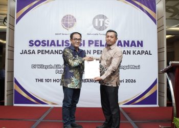 PT. ITS Perkuat Keselamatan Pelayaran di Muara Sungai Musi Melalui Layanan Pemanduan Kapal