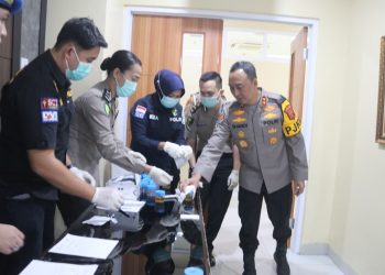 Irjen Pol. Sandi Nugroho Pimpin Tes Urine Mendadak, Polda Sumsel Tegas Bersih dari Narkoba