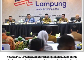 Ketua DPRD Provinsi Lampung Ahmad Giri Akbar Hadiri Rapat Koordinasi Strategis Yang Diselenggarakan Oleh Bank Lampung