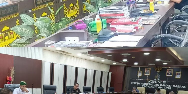 Komisi III Dewan Perwakilan Rakyat Daerah (DPRD) Provinsi Lampung Gelar Rapat Dengar Pendapat (RDP) Bersama Organisasi Perangkat Daerah (OPD)