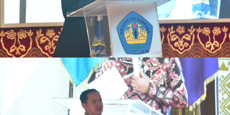 Ketua Komisi V DPRD Provinsi Lampung, Dr. H. Yanuar Irawan, S.E., M.M., Hadir Gelar Wicara Guru Besar FKIP Unila Dies Natalis Ke-58