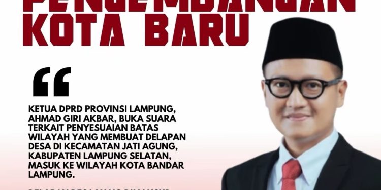 Ketua DPRD Provinsi Lampung Sebut Penyesuaian Batas Wilayah