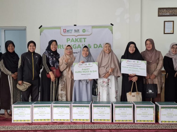 Apresiasi Pejuang Dakwah, MTT dan IZI Sumsel Bantu 30 Guru Ngaji