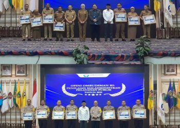 Dewan Perwakilan Rakyat Daerah (DPRD) Provinsi Lampung Hadiri kegiatan Penyerahan Opini Ombudsman Republik Indonesia
